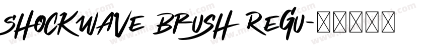 Shockwave Brush Regu字体转换